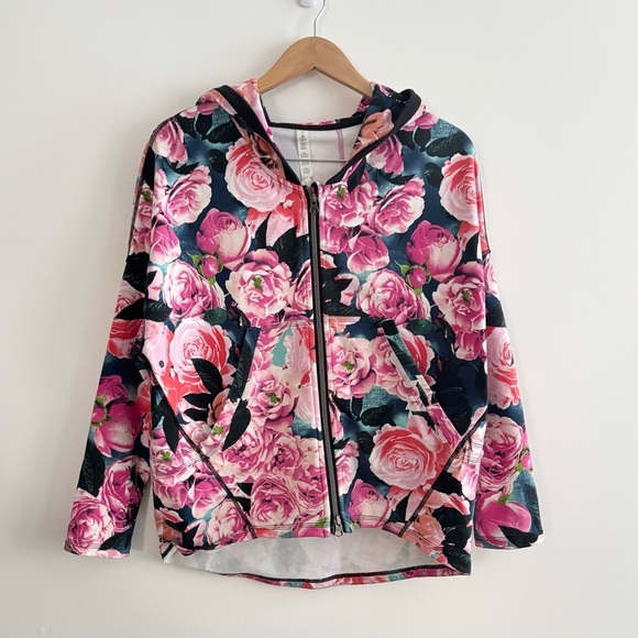 RARE Lululemon Hold Your Om Hoodie Secret Garden Floral - Picture 4 of 15